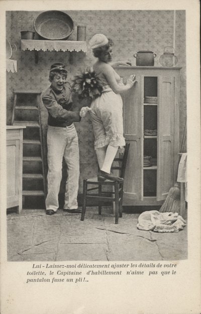 Una cameriera e un fattorino da French Photographer